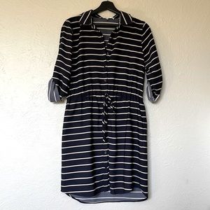 Collective Concepts striped button down dress casual